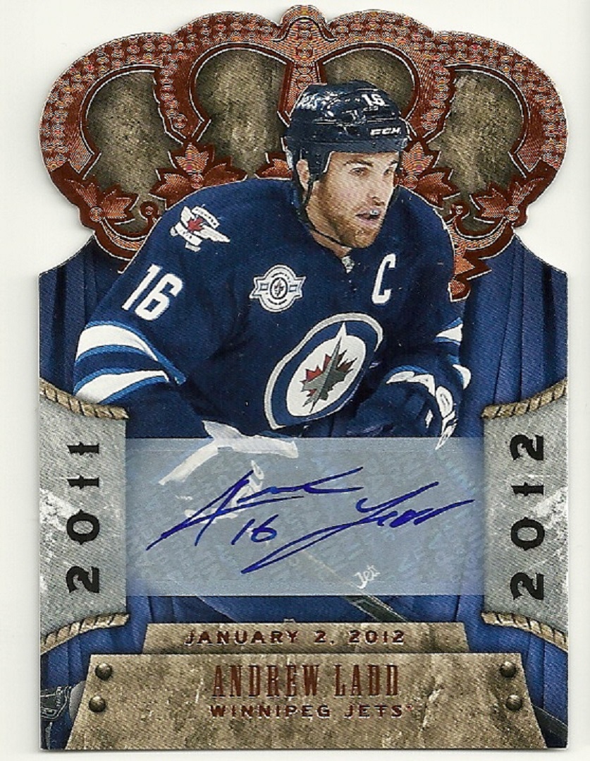 2011-12 Crown Royale Premiere Date Autographs #98 Andrew Ladd (image for) 2011-12 Crown Royale Premiere Date Autographs #98 Andrew Ladd