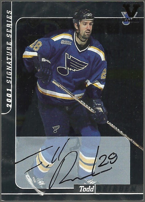 2000-01 BAP Signature Series Autographs #23 Todd Reirden VAULT (image for) 2000-01 BAP Signature Series Autographs #23 Todd Reirden VAULT