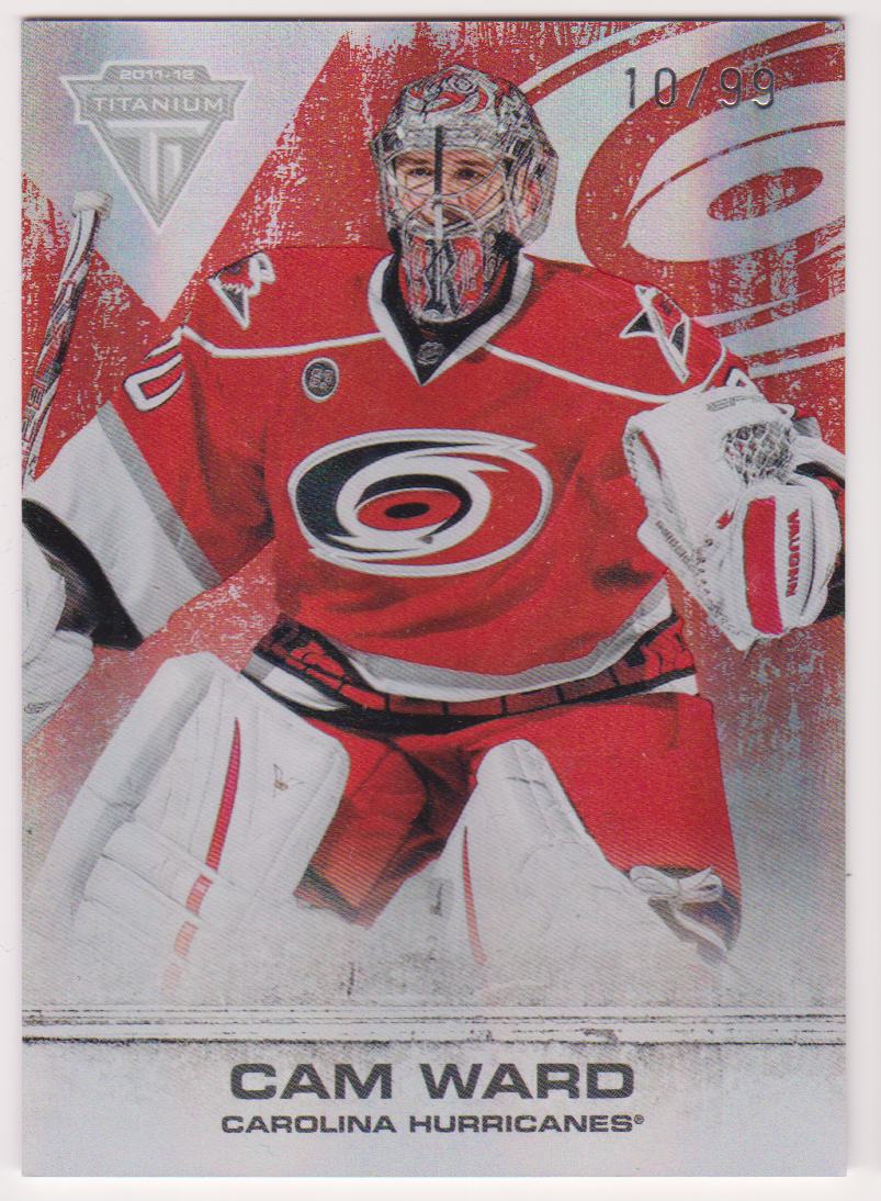 (image for) 2011-12 Panini Titanium Spectrum Ruby #25 Cam Ward 10/99