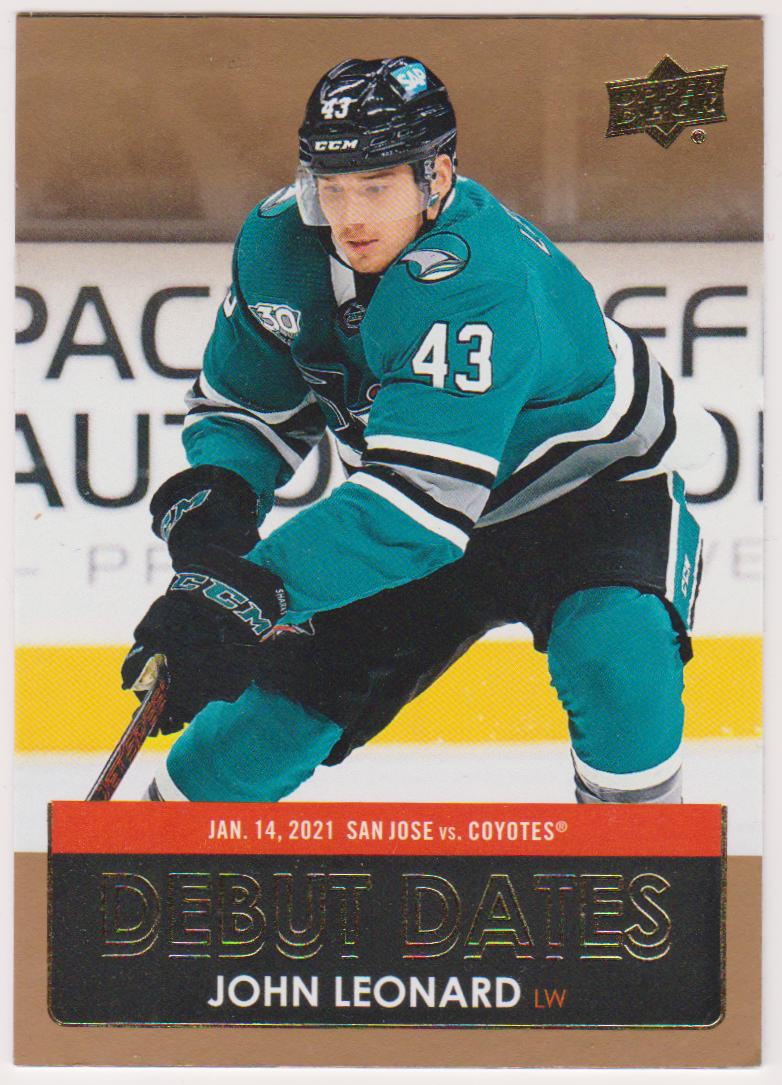 (image for) 2021-22 Upper Deck Debut Dates Gold #DD2 John Leonard
