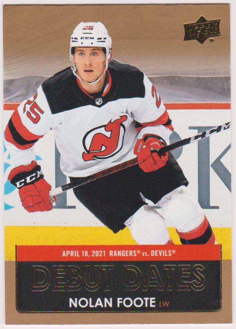(image for) 2021-22 Upper Deck Debut Dates Gold #DD23 Nolan Foote