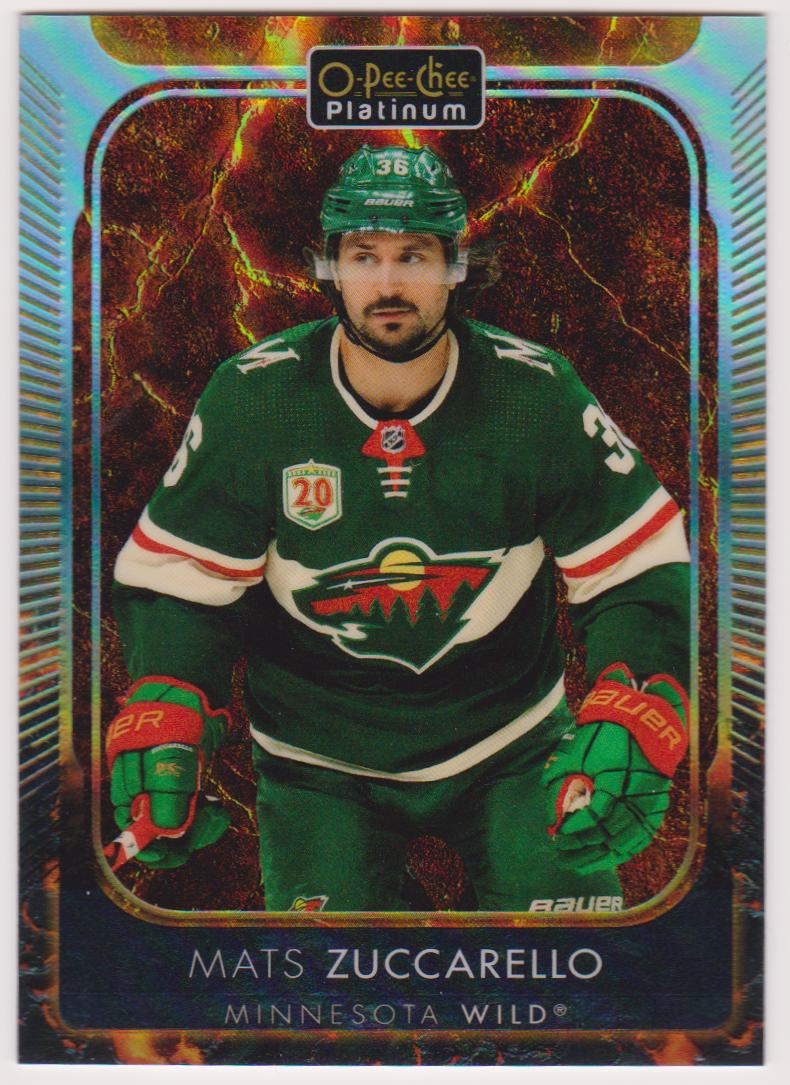 2021-22 O-Pee-Chee Platinum Hot Magma #34 Mats Zuccarello 116/499 (image for) 2021-22 O-Pee-Chee Platinum Hot Magma #34 Mats Zuccarello 116/499
