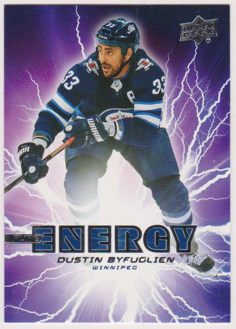 2019-20 Upper Deck Pure Energy #PE37 Dustin Byfuglien (image for) 2019-20 Upper Deck Pure Energy #PE37 Dustin Byfuglien