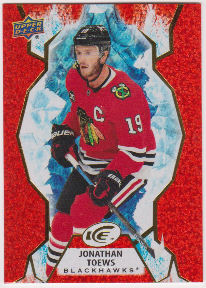 2021-22 Upper Deck Ice Orange #64 Jonathan Toews (image for) 2021-22 Upper Deck Ice Orange #64 Jonathan Toews