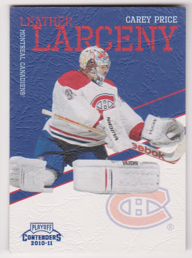 (image for) 2010-11 Playoff Contenders Leather Larceny #2 Carey Price