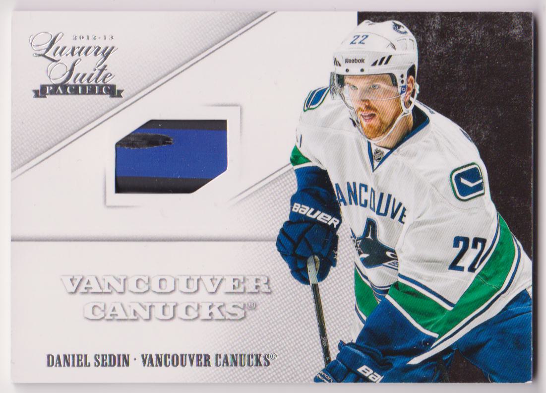 2012-13 Luxury Suite #12 Daniel Sedin STICK (image for) 2012-13 Luxury Suite #12 Daniel Sedin STICK