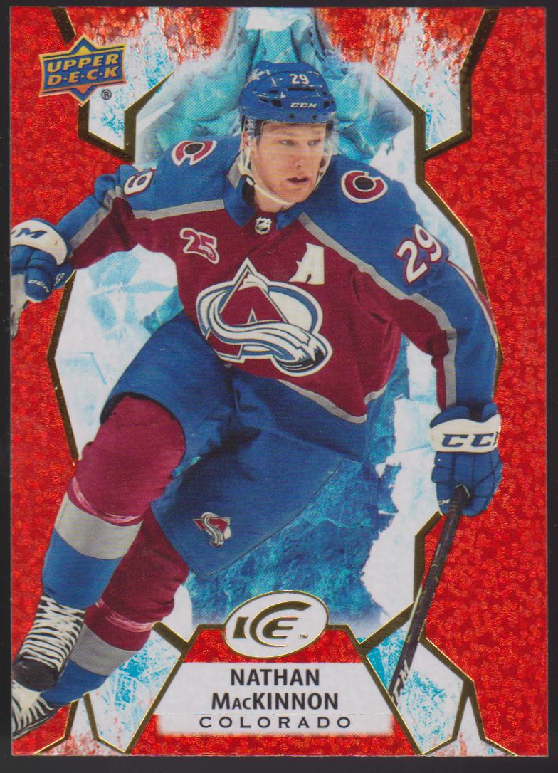 2021-22 Upper Deck Ice Orange #56 Nathan MacKinnon (image for) 2021-22 Upper Deck Ice Orange #56 Nathan MacKinnon
