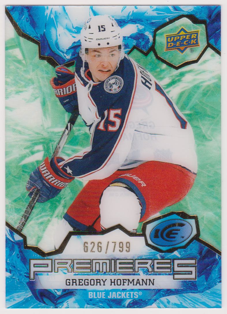 (image for) 2021-22 Upper Deck Ice Green #169 Gregory Hofmann 626/799