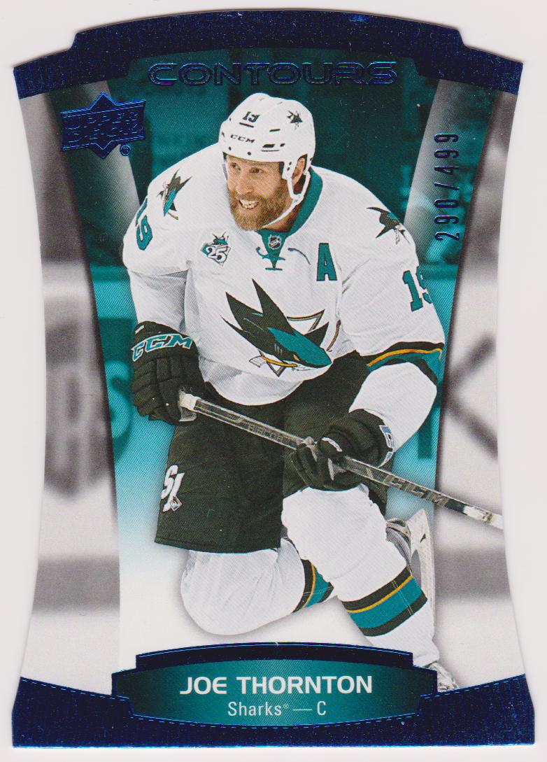 (image for) 2015-16 Upper Deck Contours Blue #86 Joe Thornton 290/499