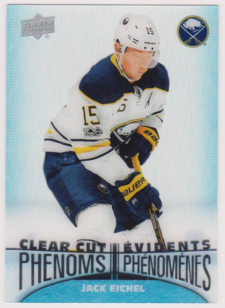 2018-19 Upper Deck Tim Hortons Clear Cut Phenoms #CC2 Jack Eichel (image for) 2018-19 Upper Deck Tim Hortons Clear Cut Phenoms #CC2 Jack Eichel