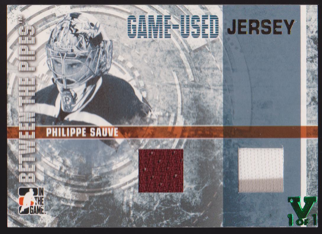 (image for) 2006-07 Between The Pipes Jerseys #GUJ42 Philippe Sauve
