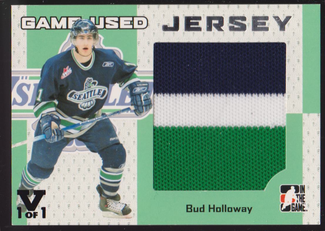 2006-07 ITG Heroes and Prospects Jerseys #GUJ36 Bud Holloway 1/1 VAULT (image for) 2006-07 ITG Heroes and Prospects Jerseys #GUJ36 Bud Holloway 1/1 VAULT
