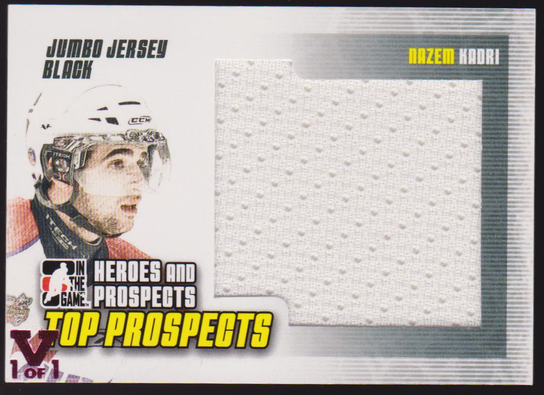 2009-10 ITG Heroes and Prospects Top Jumbo Jerseys #JM24 Nazem Kadri (image for) 2009-10 ITG Heroes and Prospects Top Jumbo Jerseys #JM24 Nazem Kadri