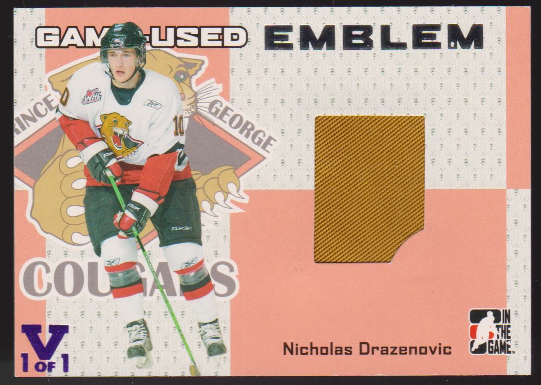 2006-07 ITG Heroes and Prospects Emblems Silver #GUE48 Nicholas Drazenovic (image for) 2006-07 ITG Heroes and Prospects Emblems Silver #GUE48 Nicholas Drazenovic