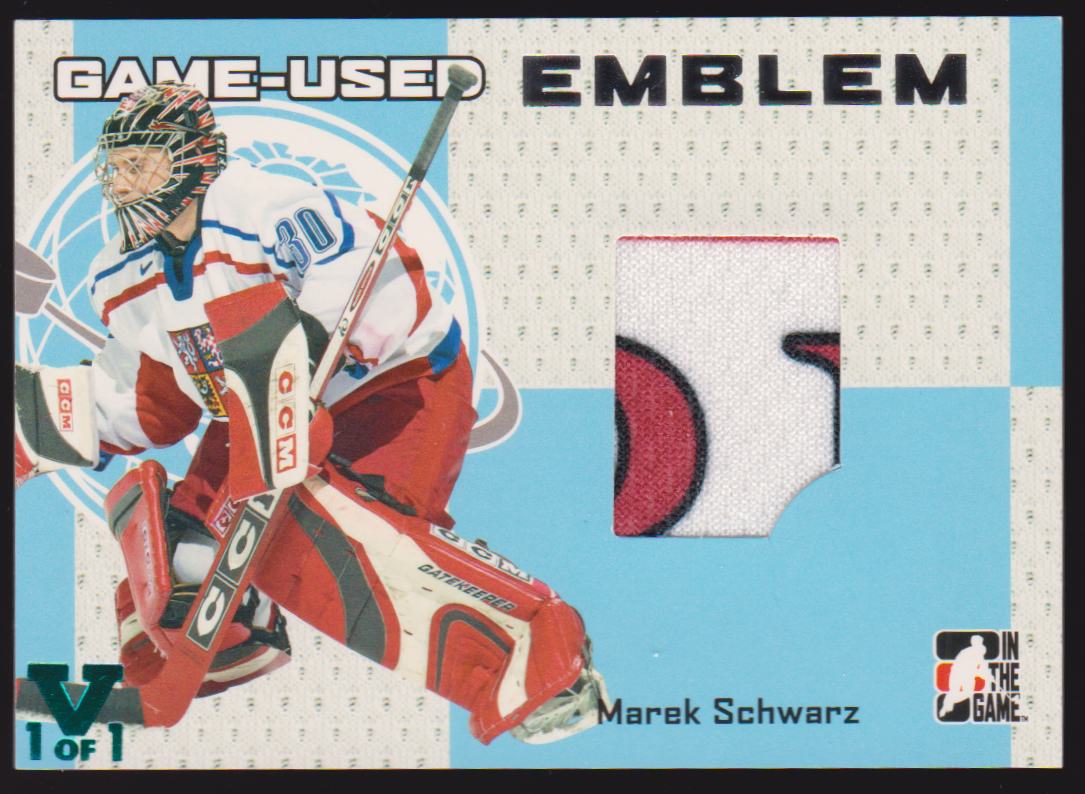2006-07 ITG Heroes and Prospects Emblems Silver #GUE01 Marek Schwarz (image for) 2006-07 ITG Heroes and Prospects Emblems Silver #GUE01 Marek Schwarz