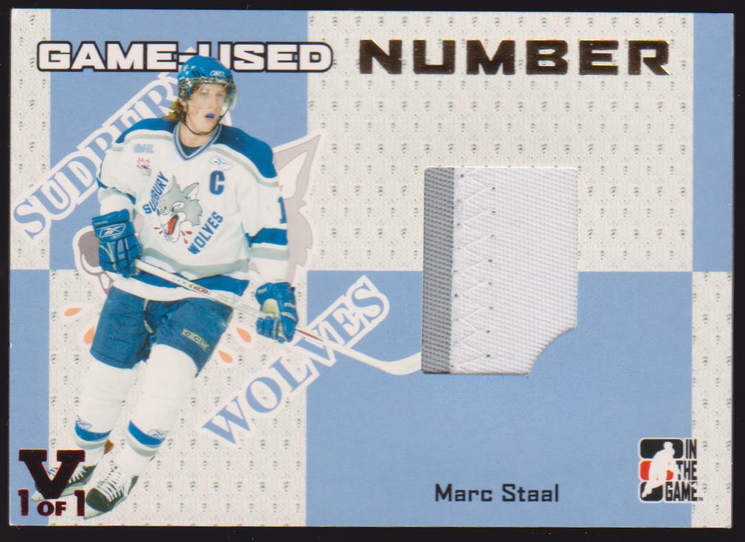 2006-07 ITG Heroes and Prospects Numbers Gold #GUN40 Marc Staal (image for) 2006-07 ITG Heroes and Prospects Numbers Gold #GUN40 Marc Staal