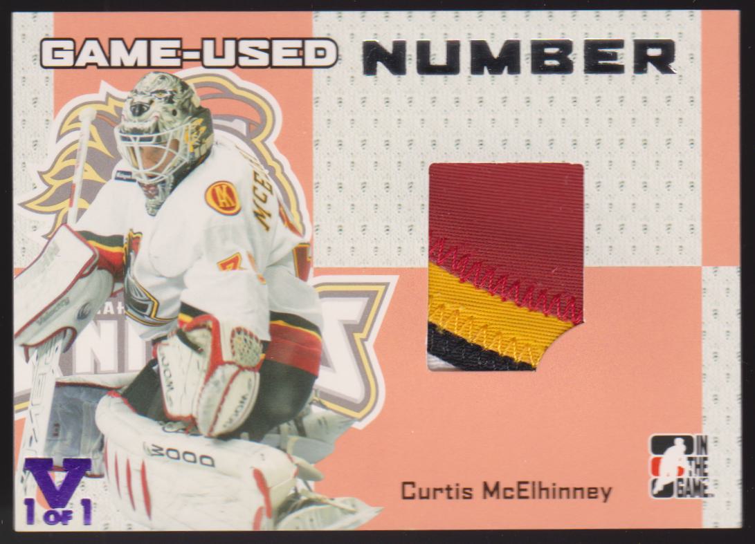2006-07 ITG Heroes and Prospects Numbers Silver #GUN07 Curtis McElhinney (image for) 2006-07 ITG Heroes and Prospects Numbers Silver #GUN07 Curtis McElhinney