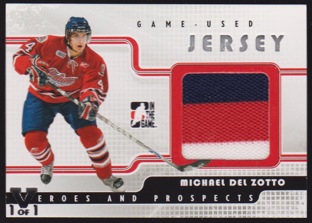 2008-09 ITG Heroes and Prospects Jerseys #GUJ12 Michael Del Zotto (image for) 2008-09 ITG Heroes and Prospects Jerseys #GUJ12 Michael Del Zotto