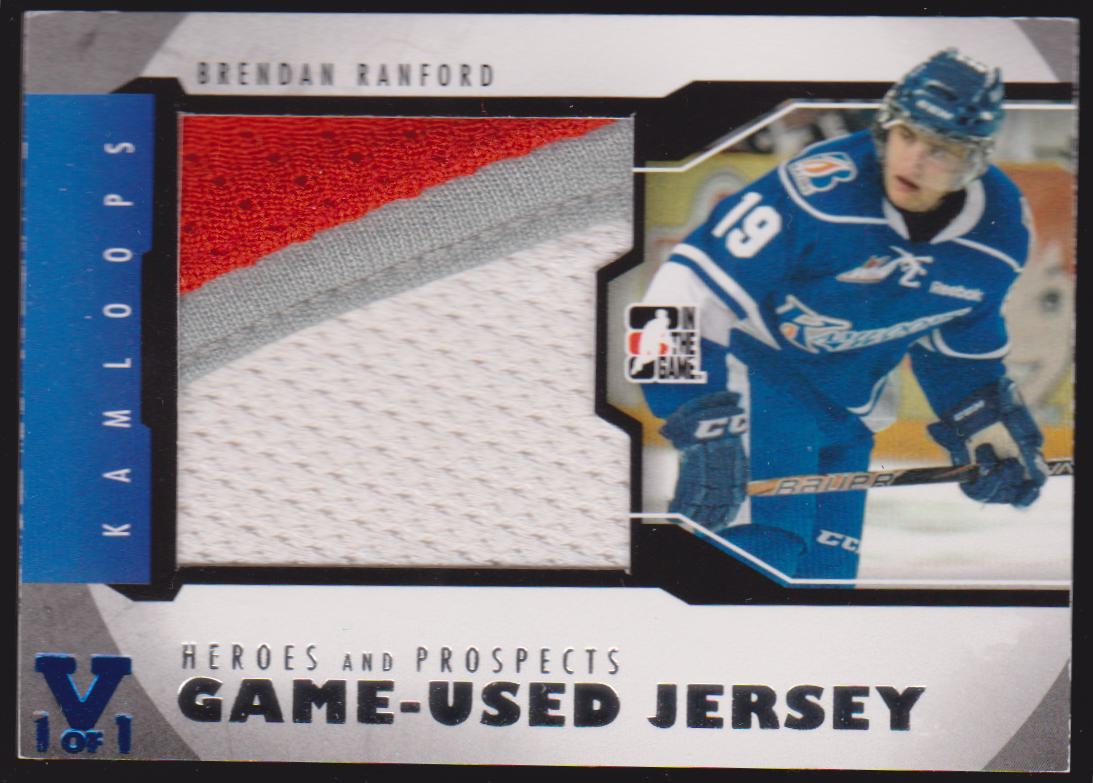 (image for) 2012-13 ITG Heroes and Prospects Jerseys Silver #M39 Brendan Ranford