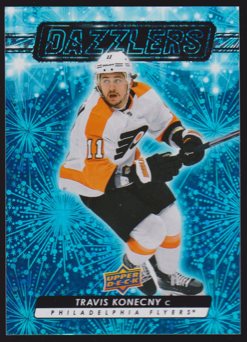 2023-24 Upper Deck Dazzlers Blue #DZ25 Travis Konecny (image for) 2023-24 Upper Deck Dazzlers Blue #DZ25 Travis Konecny