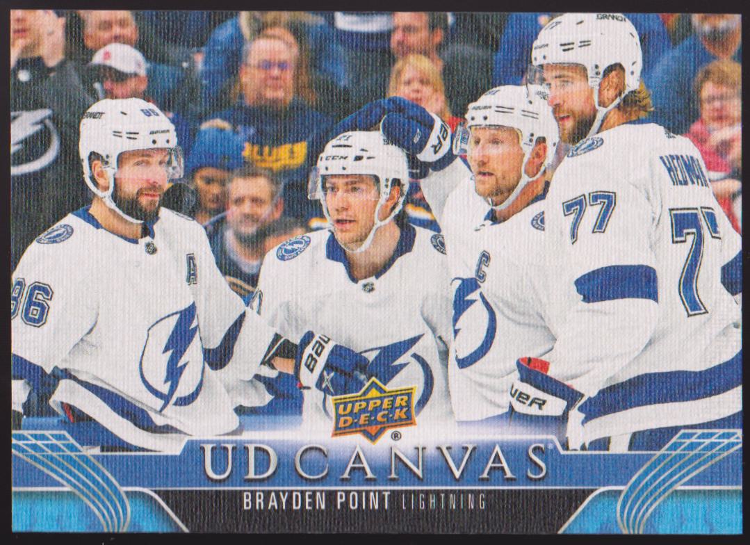 2023-24 Upper Deck UD Canvas #C72 Brayden Point (image for) 2023-24 Upper Deck UD Canvas #C72 Brayden Point