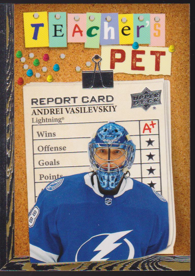 2023-24 Upper Deck Teachers Pet #TP11 Andrei Vasilevskiy (image for) 2023-24 Upper Deck Teachers Pet #TP11 Andrei Vasilevskiy
