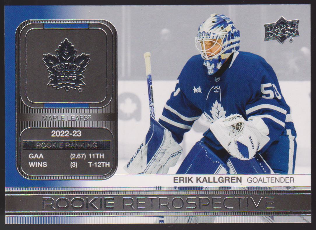 (image for) 2023-24 Upper Deck Rookie Retrospective #RR13 Erik Kallgren