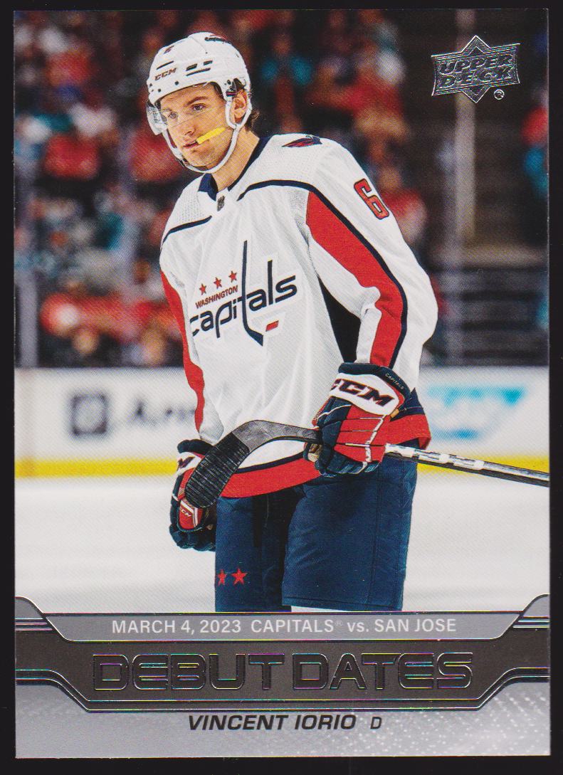 2023-24 Upper Deck Debut Dates #DD17 Vincent Iorio (image for) 2023-24 Upper Deck Debut Dates #DD17 Vincent Iorio
