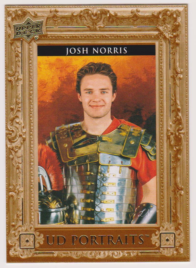 2023-24 Upper Deck UD Portraits #P12 Josh Norris (image for) 2023-24 Upper Deck UD Portraits #P12 Josh Norris