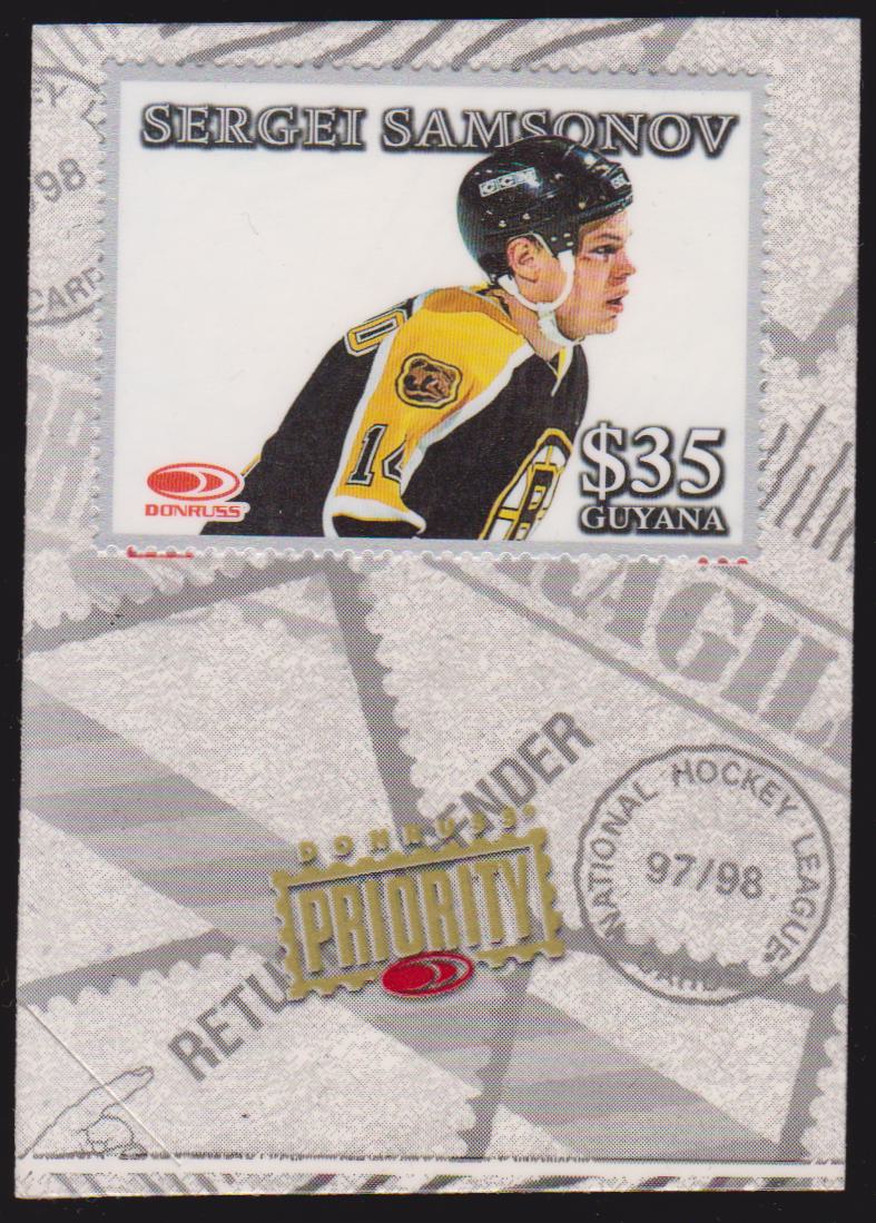 1997-98 Donruss Priority Stamps Silver #17 Sergei Samsonov (image for) 1997-98 Donruss Priority Stamps Silver #17 Sergei Samsonov
