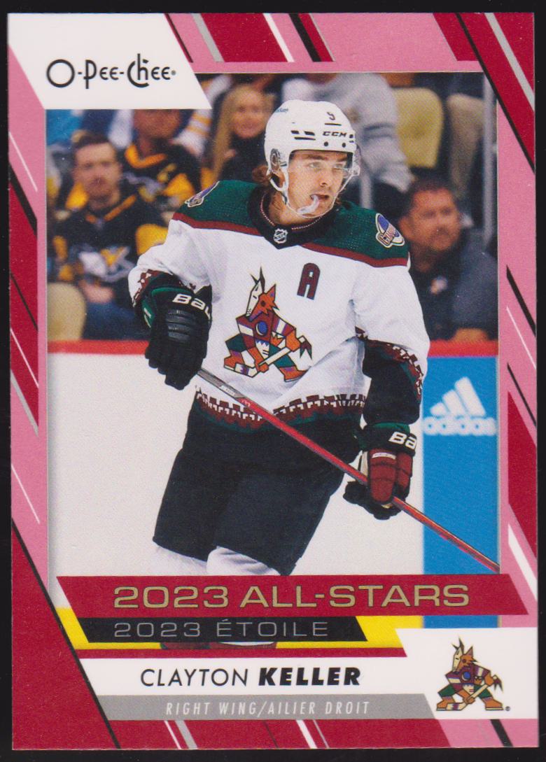 2023-24 O-Pee-Chee Red #530 Clayton Keller All Star (AS) (image for) 2023-24 O-Pee-Chee Red #530 Clayton Keller All Star (AS)