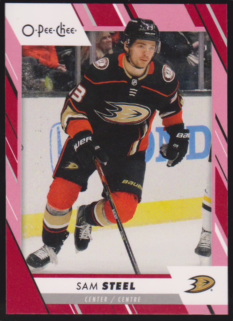 2023-24 O-Pee-Chee Red #244 Sam Steel (image for) 2023-24 O-Pee-Chee Red #244 Sam Steel