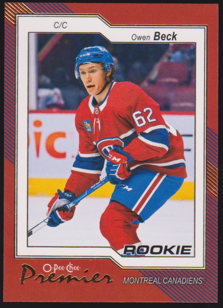 (image for) 2023-24 O-Pee-Chee OPC Premier #P81 Owen Beck - RC Year