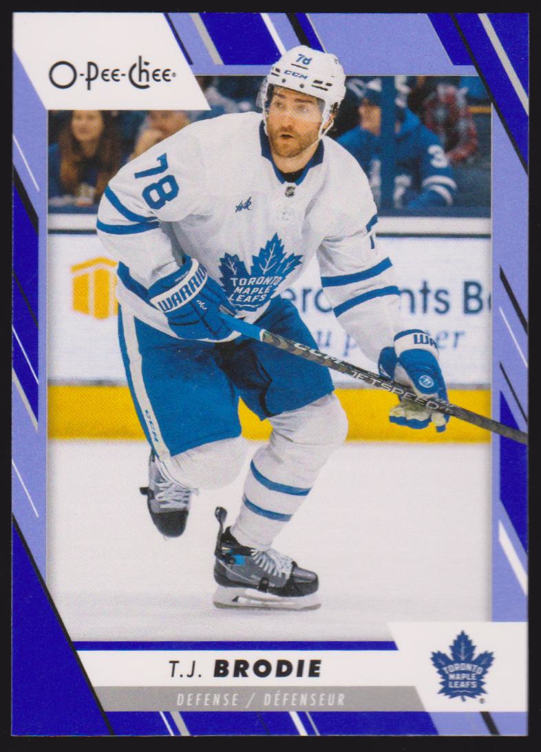 (image for) 2023-24 O-Pee-Chee Blue #487 T.J. Brodie