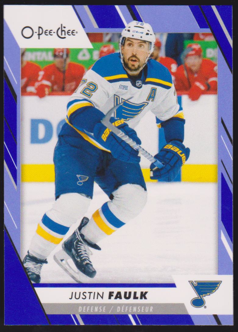 (image for) 2023-24 O-Pee-Chee Blue #241 Justin Faulk