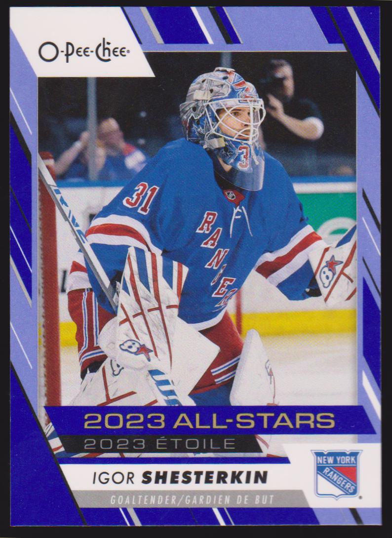 (image for) 2023-24 O-Pee-Chee Blue #519 Igor Shesterkin All Star (AS)