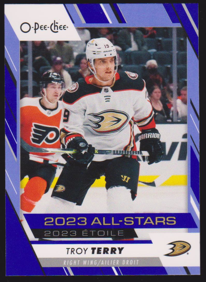 (image for) 2023-24 O-Pee-Chee Blue #537 Troy Terry All Star (AS)
