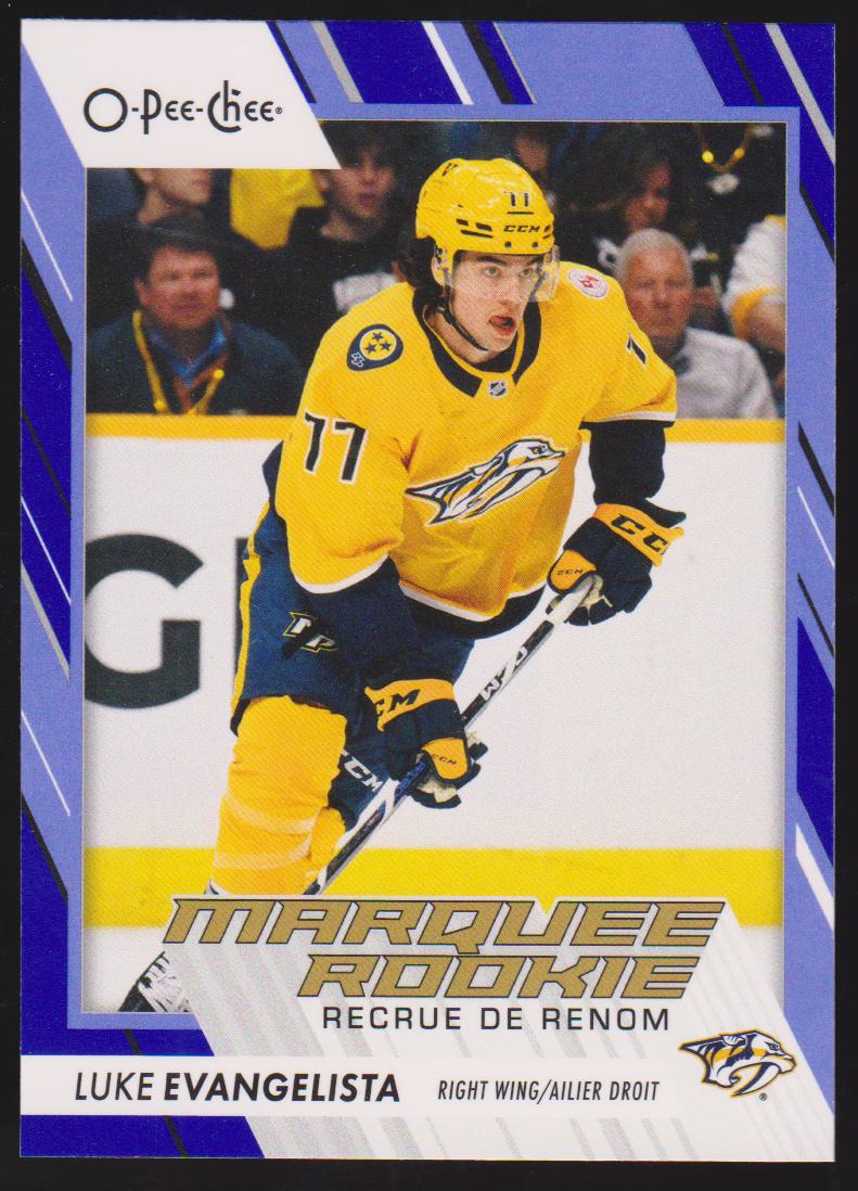 (image for) 2023-24 O-Pee-Chee Blue #562 Luke Evangelista