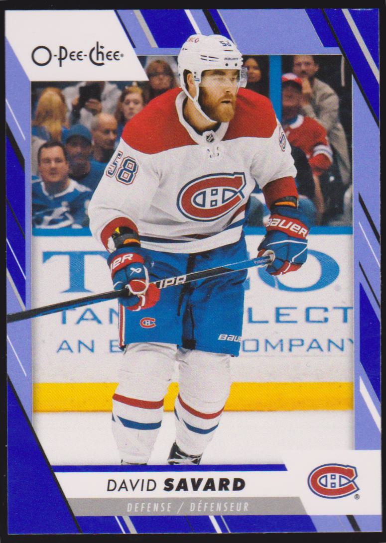 (image for) 2023-24 O-Pee-Chee Blue #333 David Savard