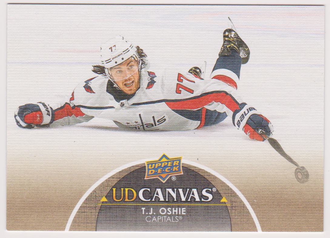 2021-22 Upper Deck Canvas #C85 T.J. Oshie (image for) 2021-22 Upper Deck Canvas #C85 T.J. Oshie
