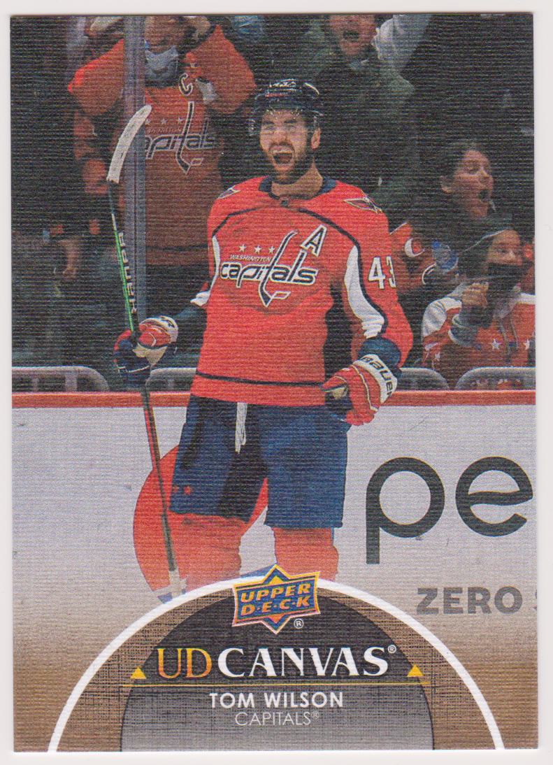 2021-22 Upper Deck Canvas #C357 Tom Wilson (image for) 2021-22 Upper Deck Canvas #C357 Tom Wilson