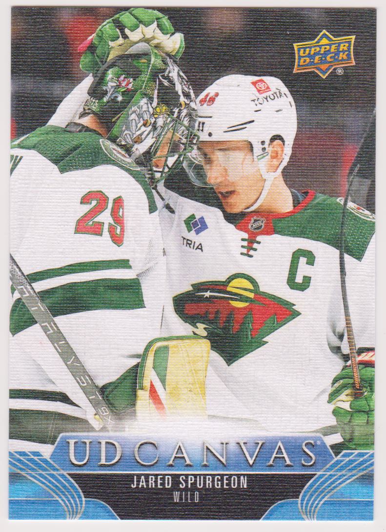 2023-24 Upper Deck UD Canvas #C163 Jared Spurgeon (image for) 2023-24 Upper Deck UD Canvas #C163 Jared Spurgeon