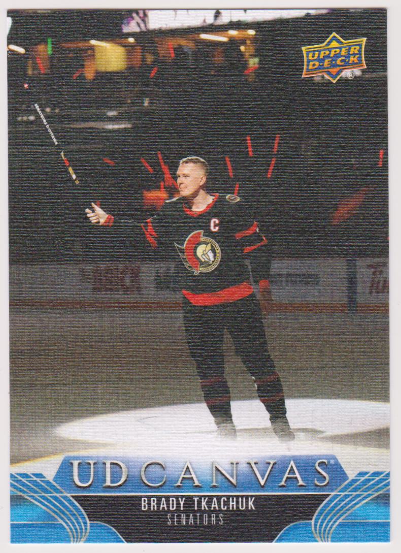 2023-24 Upper Deck UD Canvas #C176 Brady Tkachuk (image for) 2023-24 Upper Deck UD Canvas #C176 Brady Tkachuk