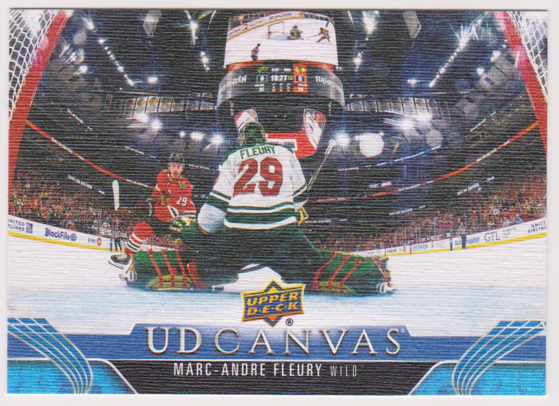 2023-24 Upper Deck UD Canvas #C164 Marc-Andre Fleury (image for) 2023-24 Upper Deck UD Canvas #C164 Marc-Andre Fleury