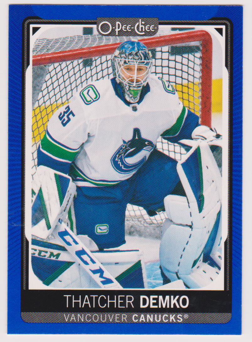 (image for) 2021-22 O-Pee-Chee Blue #354 Thatcher Demko