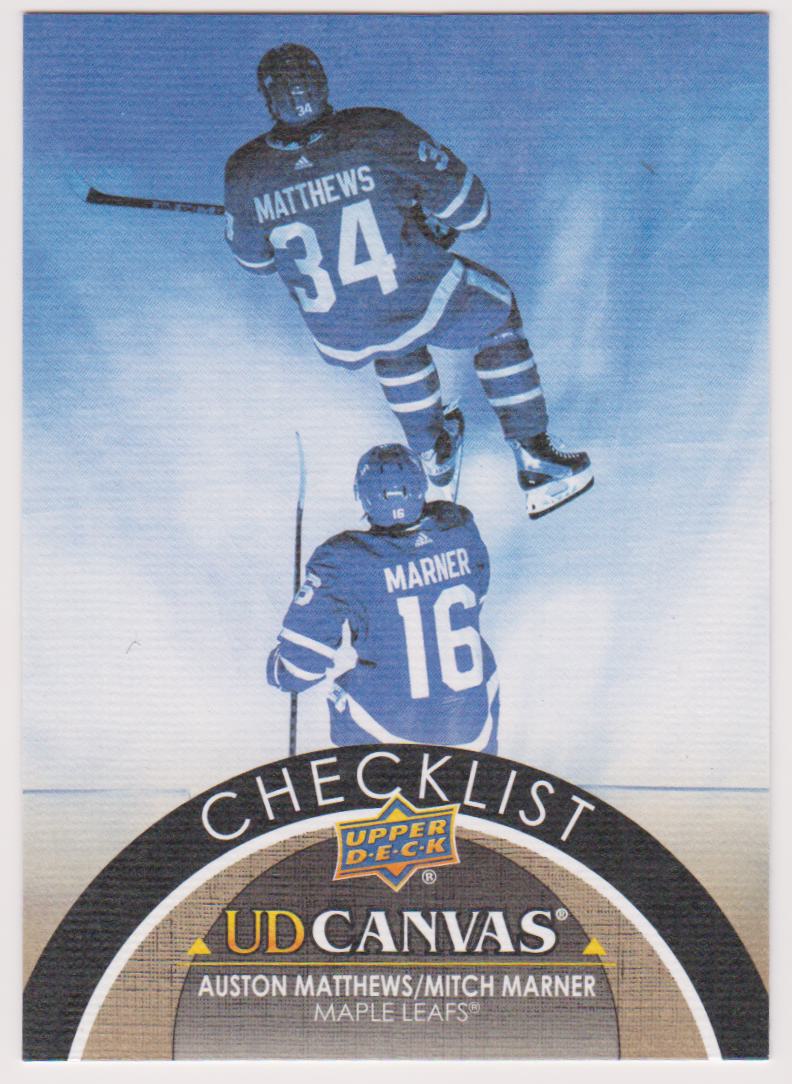(image for) 2021-22 Upper Deck Canvas #C90 Auston Matthews/Mitch Marner - Checklist