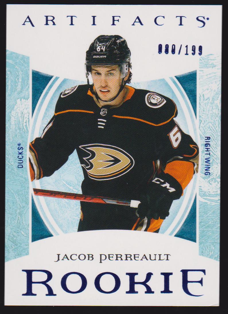 (image for) 2022-23 Artifacts Royal Blue #194 Jacob Perreault 080/199 - RC Year