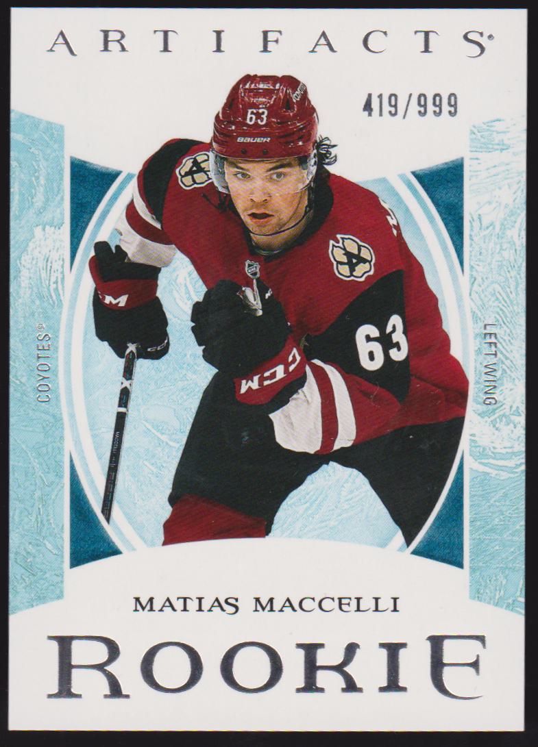(image for) 2022-23 Artifacts #172 Matias Maccelli RC 419/999