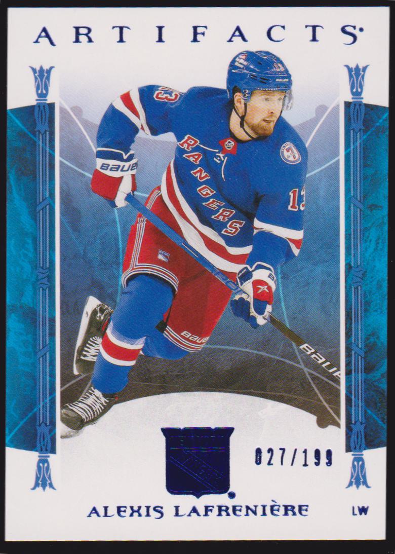 (image for) 2022-23 Artifacts Royal Blue #21 Alexis Lafreniere 027/199