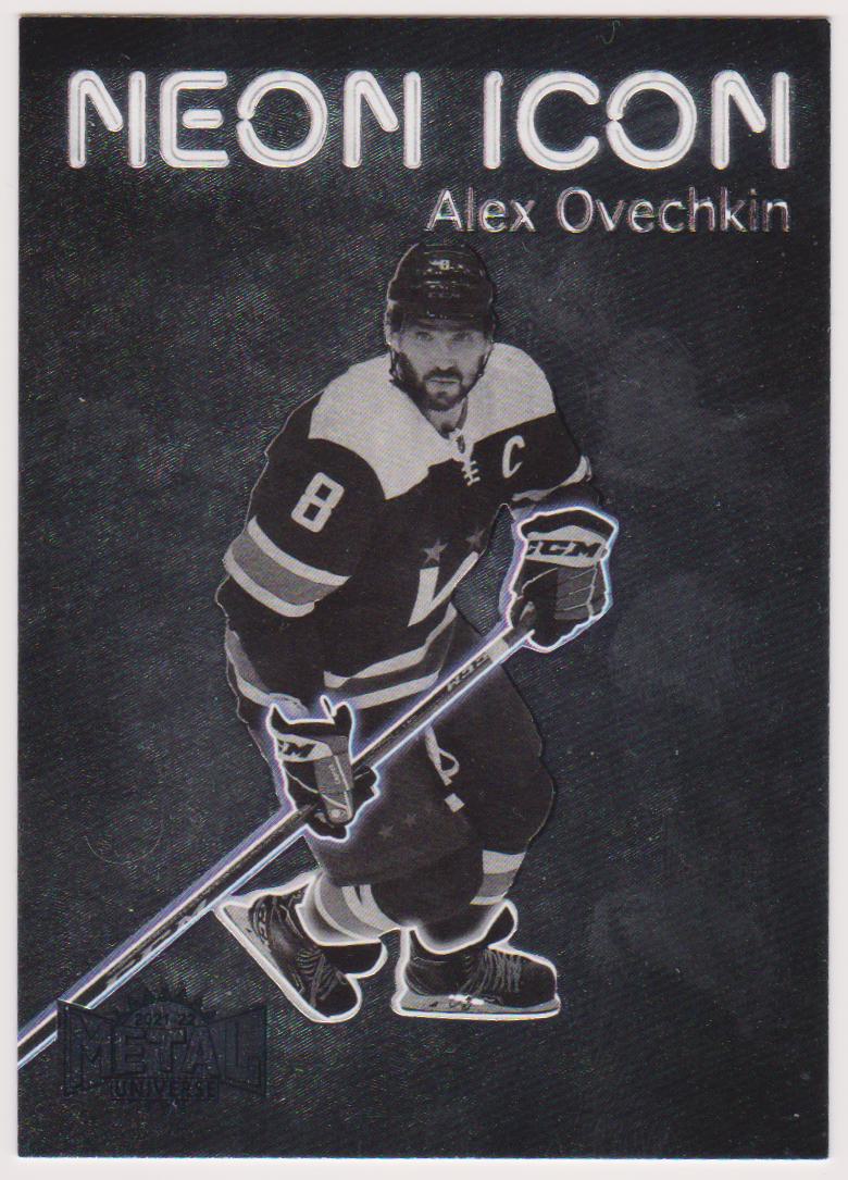2021-22 Metal Universe Neon Icon #NI10 Alexander Ovechkin (image for) 2021-22 Metal Universe Neon Icon #NI10 Alexander Ovechkin